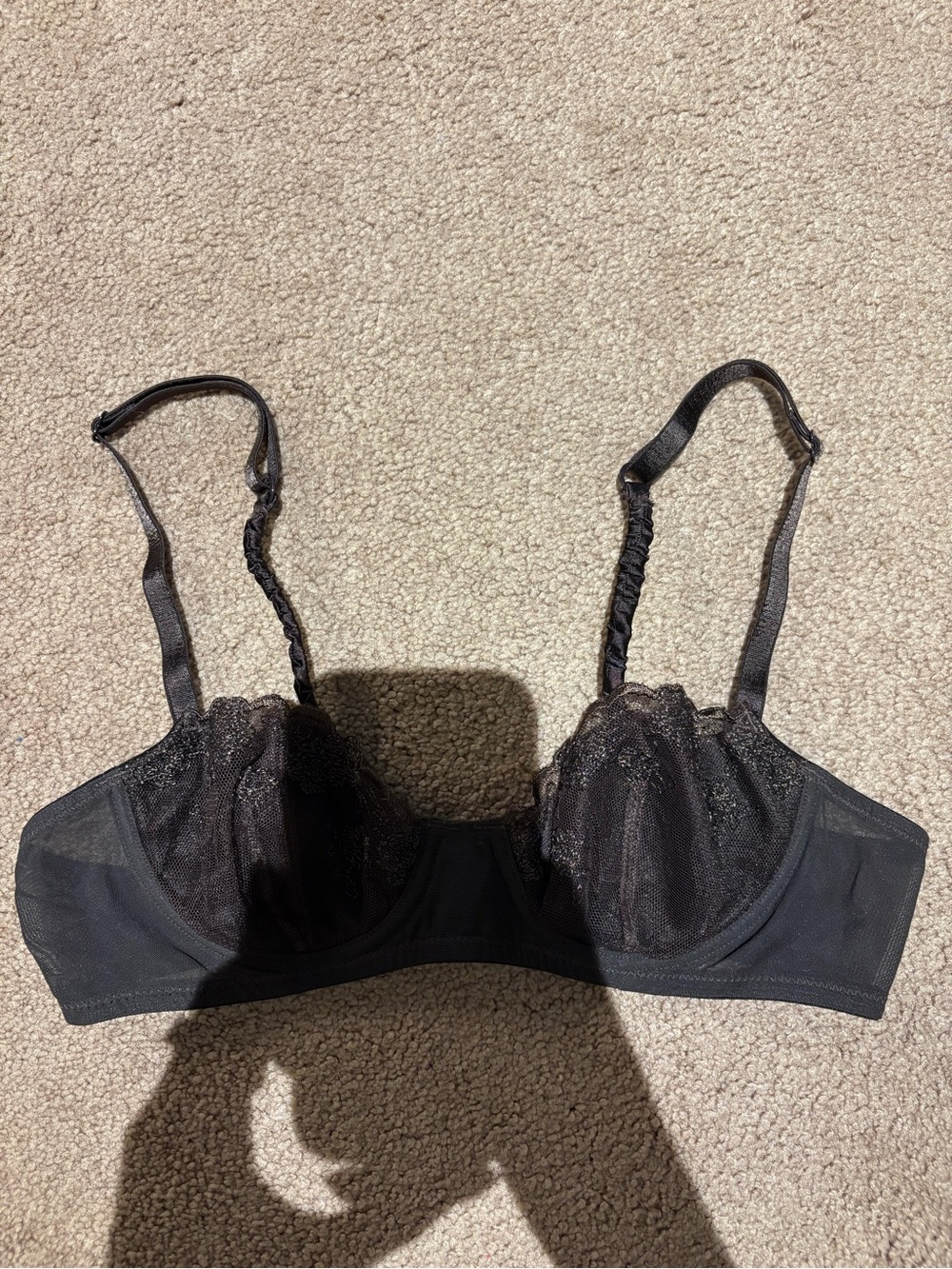 Marks and Spencer Brown Lace Underwire unlined Bra size 34A